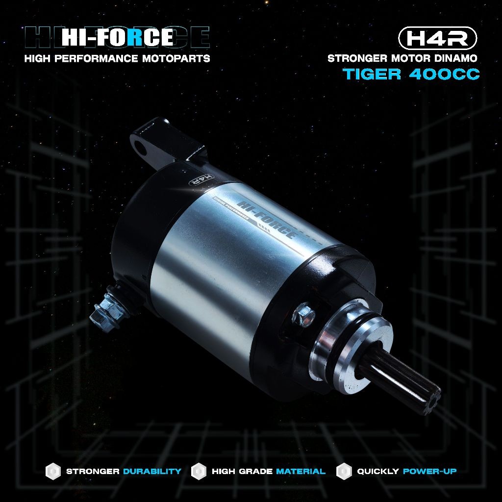 Dinamo Starter Bore Up H4R Tiger GL PRO GL MAX Megapro CB100 400cc Stater HI-Force Racing -