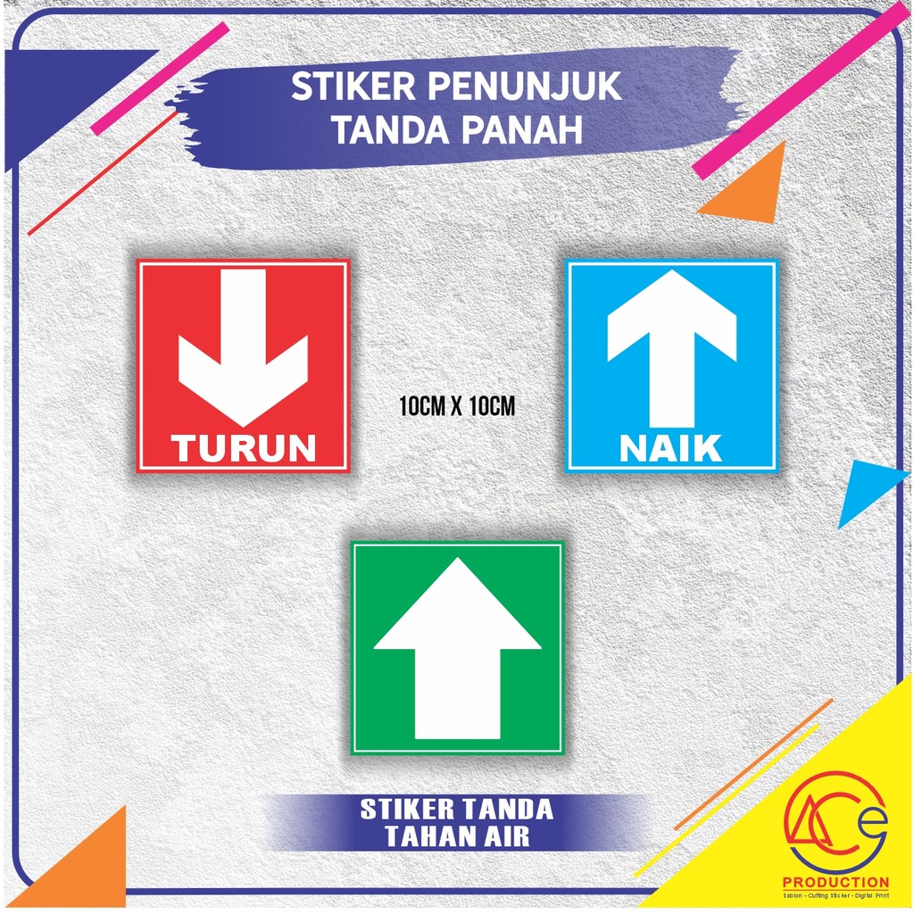 

STIKER TANDA PANAH NAIK TURUNSTICKER SIGN PENUNJUK ARAH PANAH TANGGA