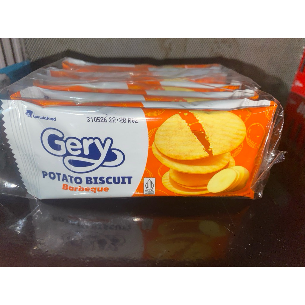 

Potato Biskuit Gery Barbeque 1Pack isi 10Pcs