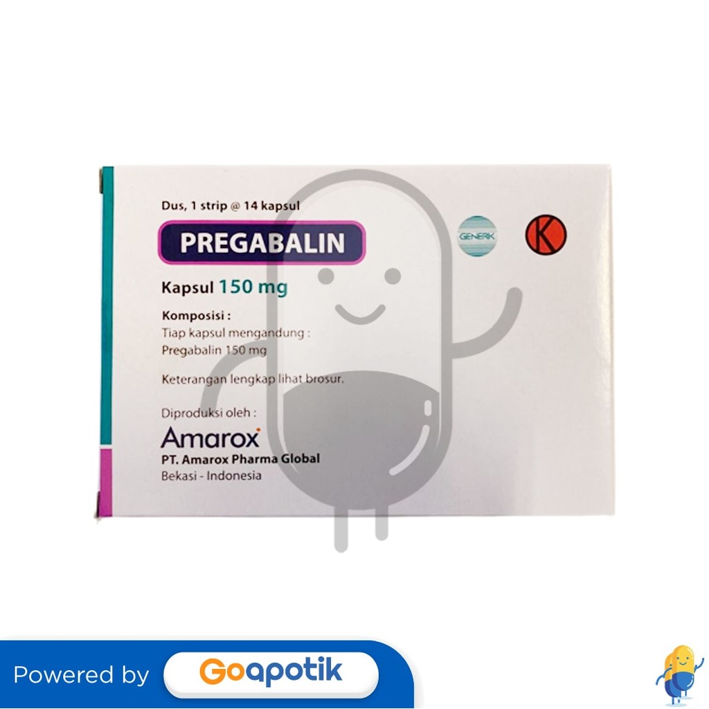 Pregabalin Amarox 150 Mg Box 14 Kapsul