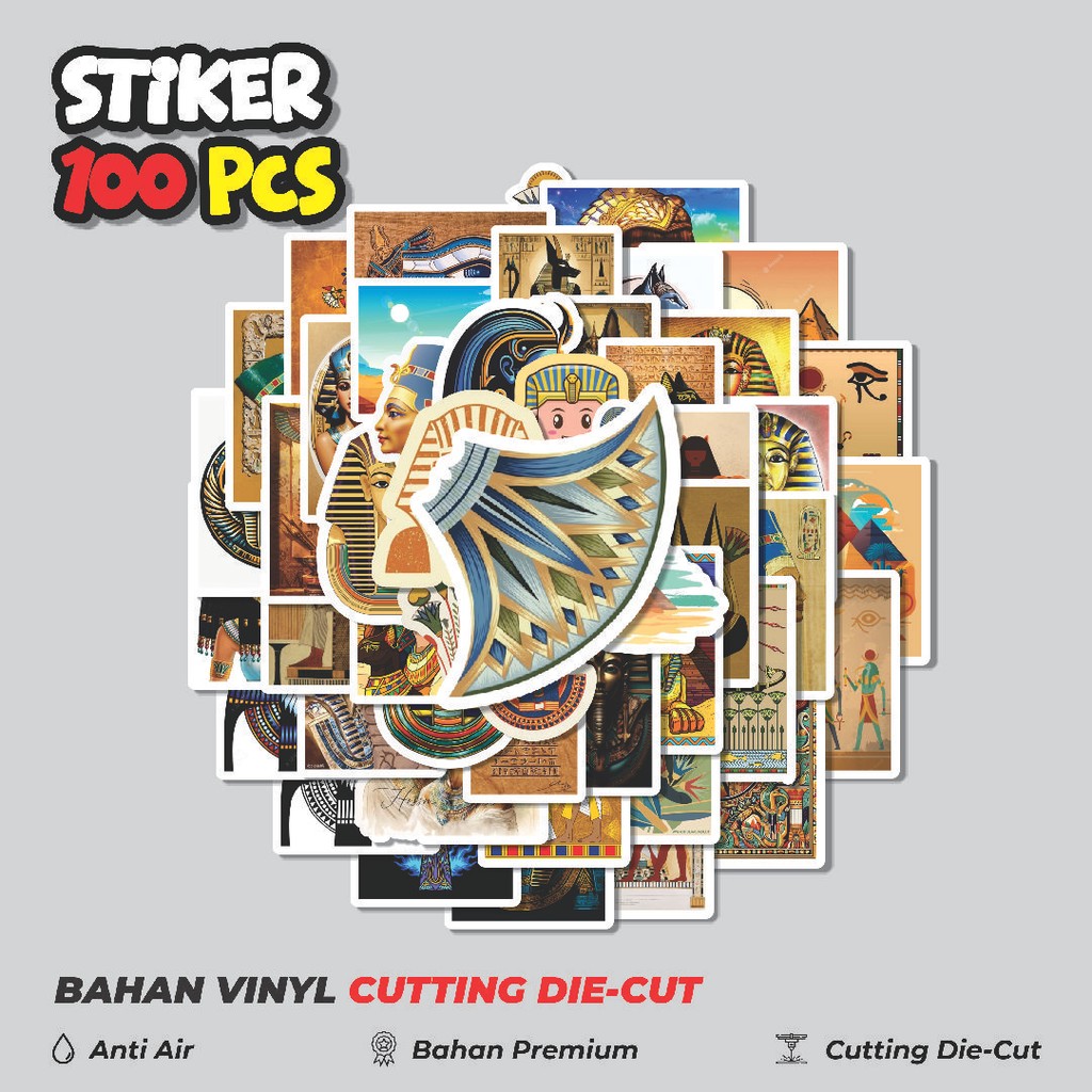 

Terbaru! 50 pcs Stiker Ancient Egypt [Stiker Mesir Kuno] Dekorasi Lucu Kreatif untuk Notebook, Skateboard, HP