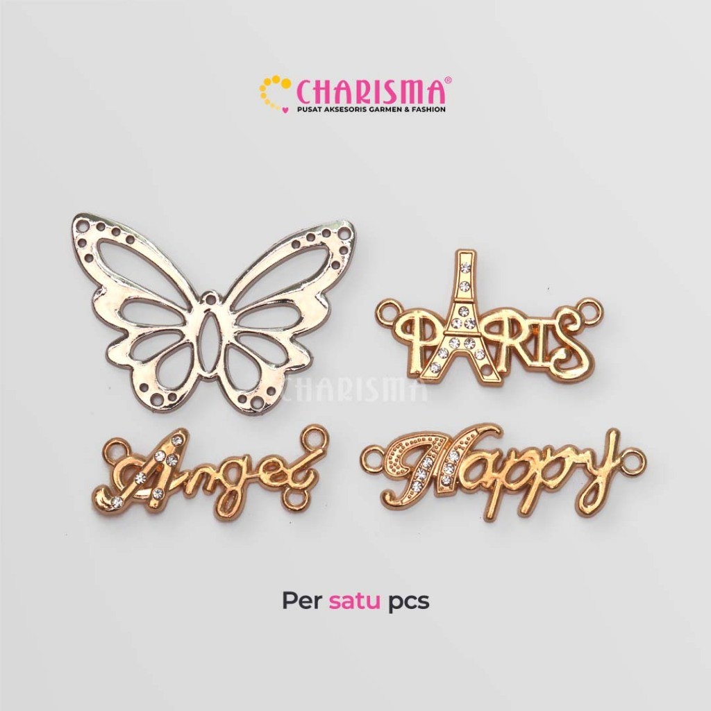 

Charisma Label Plat Besi Motif 8 - Label Tag Besi / Plat Hijab Logo / Aksesoris Fashion