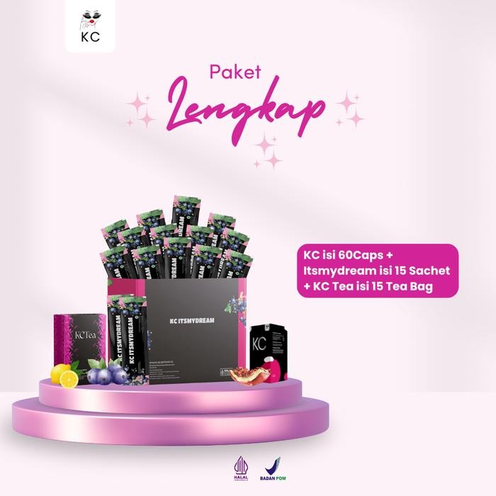 

Hot Produk Paket LENGKAP 30HARI - KC 60 + MINUMAN ITSMYDREAM 15 SACHET + TEH 15 KANTONG Terbaik dan Terlaris