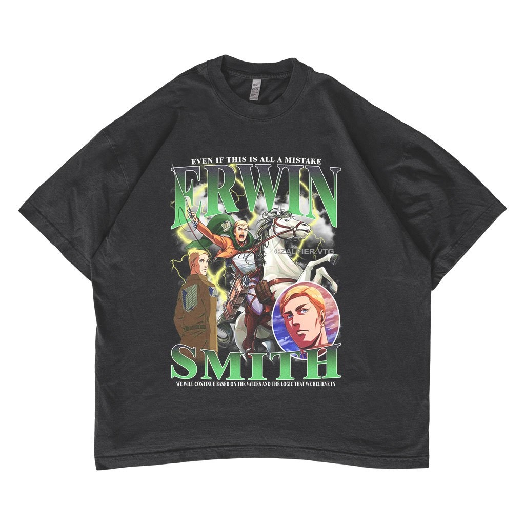 [BS] Attack On Titan Erwin Smith Oversized T-shirt Anime #23