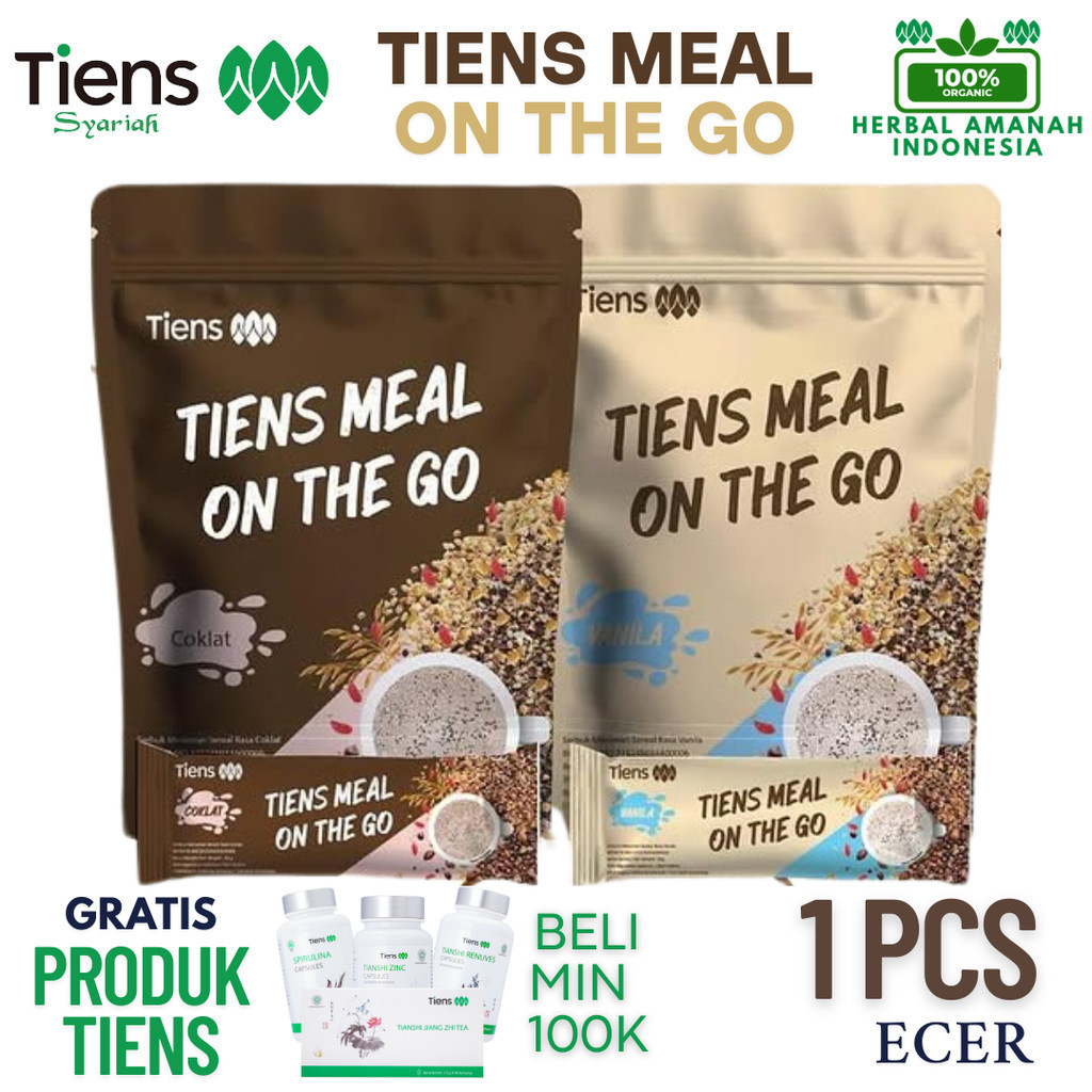 

[ECER 1 SACHET] TIENS MEAL ON THE GO MINUMAN SEREAL ORIGINAL HALAL