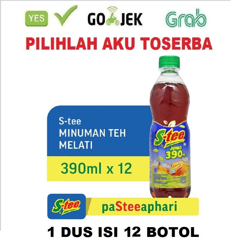 

S-tee / Stee Botol PET 390 ml - ( HARGA 1 DUS ISI 12 pcs )
