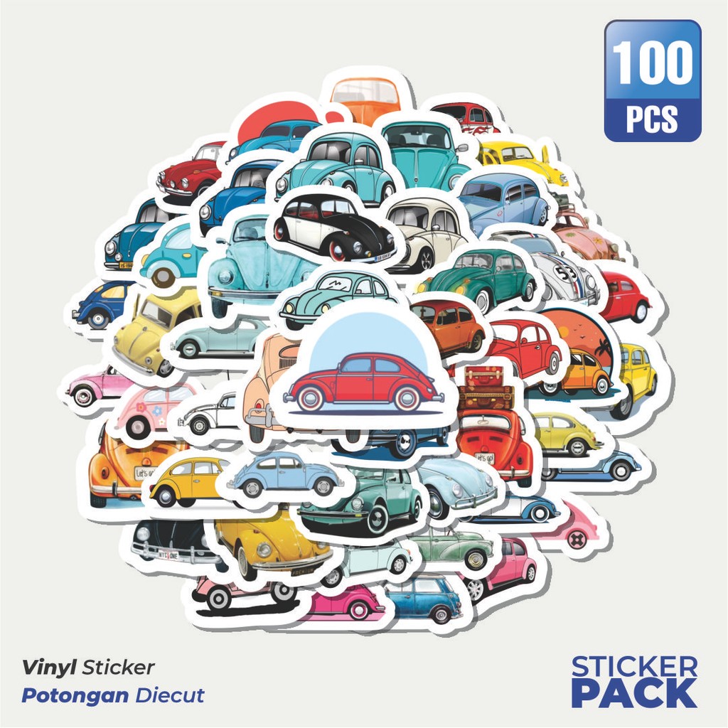 

Super Hemat! 100 PCS Stiker Volkswagen Waterproof Aesthetic- Untuk Laptop, Motor, dan Helm - Paper Stationery Pack