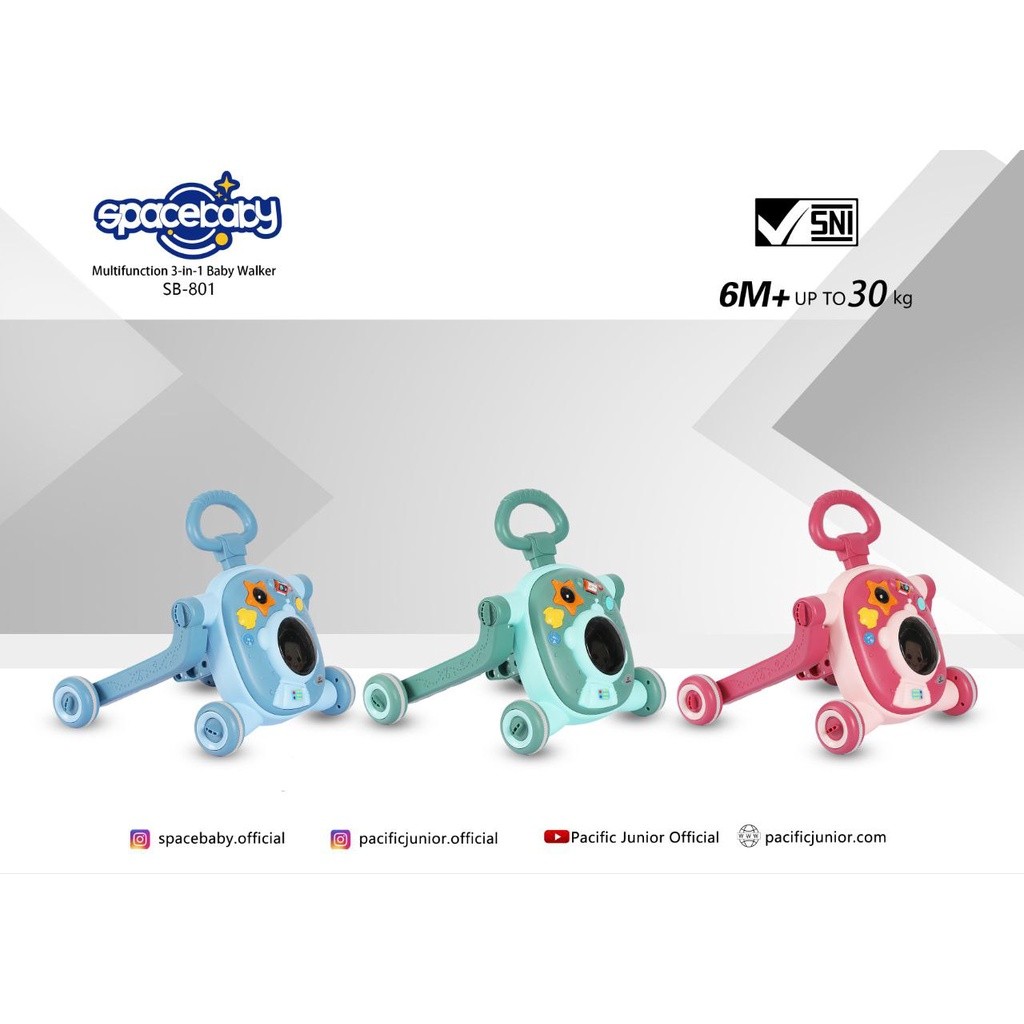 Baby Walker 3in1 Space Baby SB-801  BEST SELLER