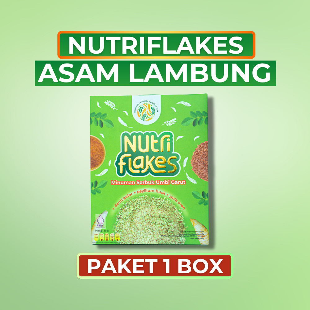 

Nutriflakes Sereal Umbi Garut Solusi Diet Sehat untuk Atasi Maag & Gerd dengan Bahan Herbal Original