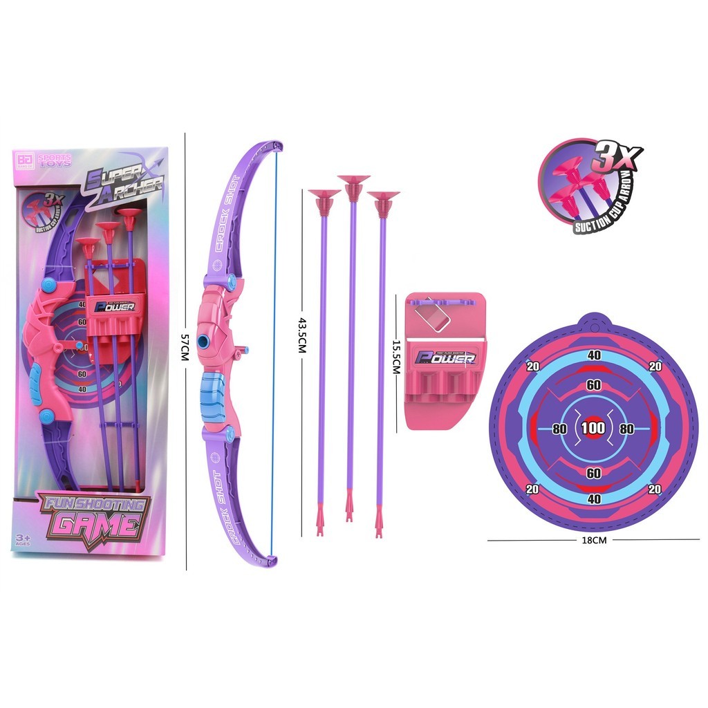 MER.SHOP Mainan Edukasi Fun Game Shooting Mainan Anak Panah Memanah Target Archery Toys