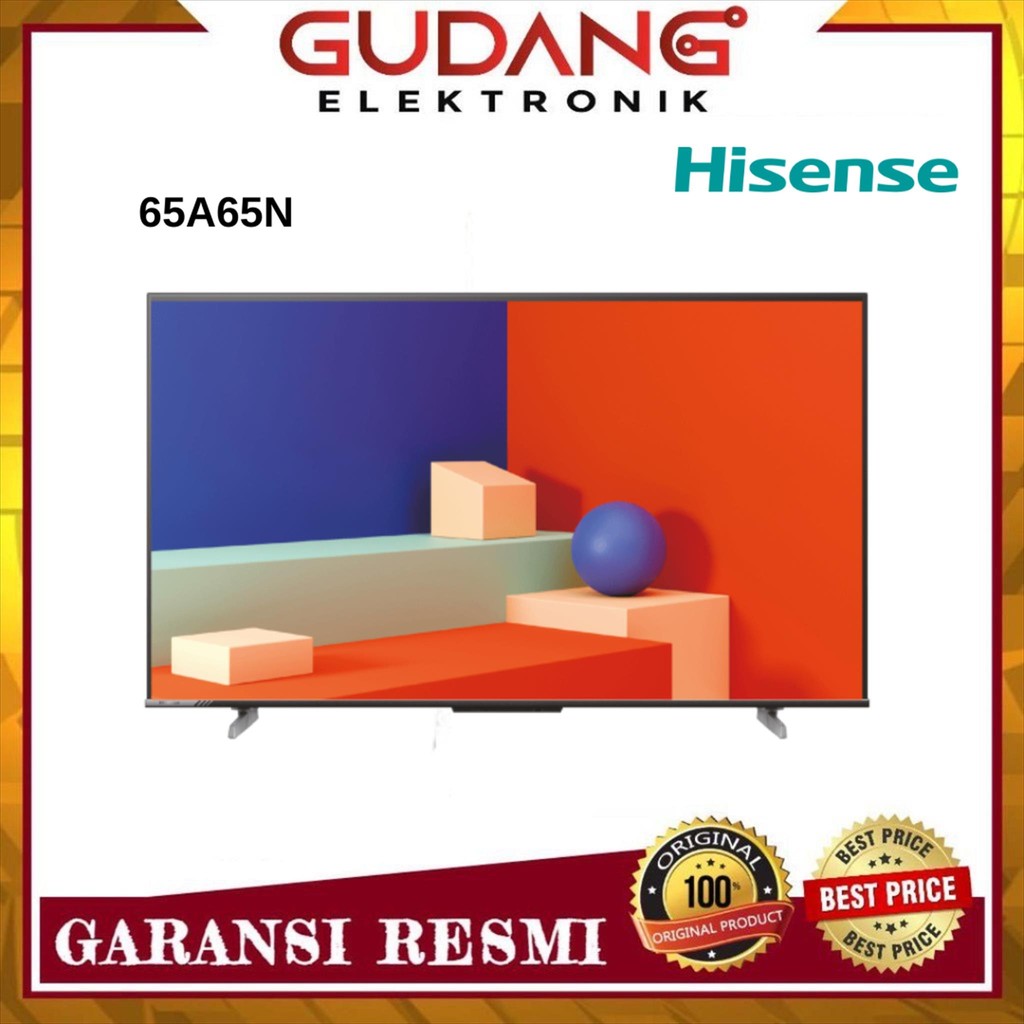 LED TV 65 INCH HISENSE 65A65N GOOGLE TV 4K UHD HISENSE 65A65N