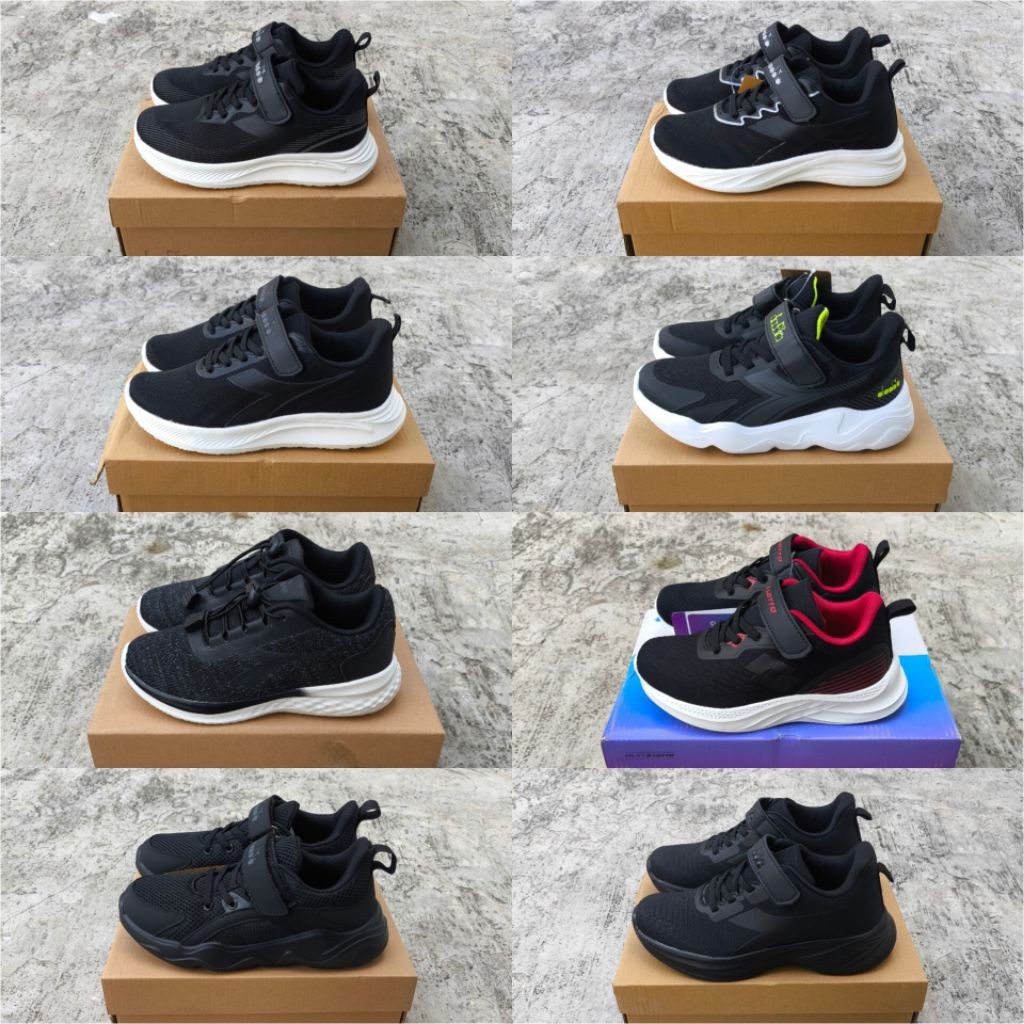 SEPATU ANAK KIDS DIADORA HITAM ORIGINAL