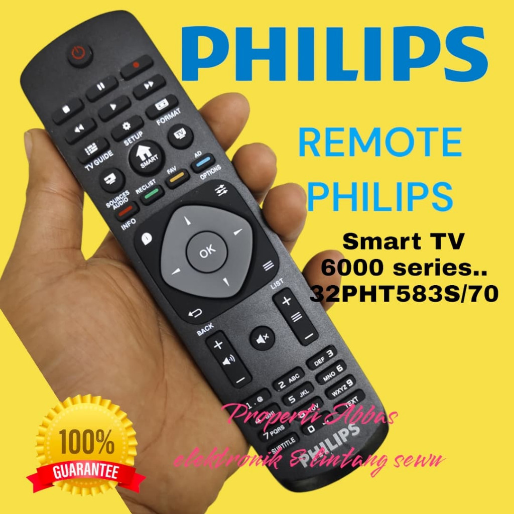REMOTE LCD LED TV PHILIPS SMART TV ANDROID TV PHILIP 32PHT5853S/70  40pft5853s/70  43PFT5853S/70  60