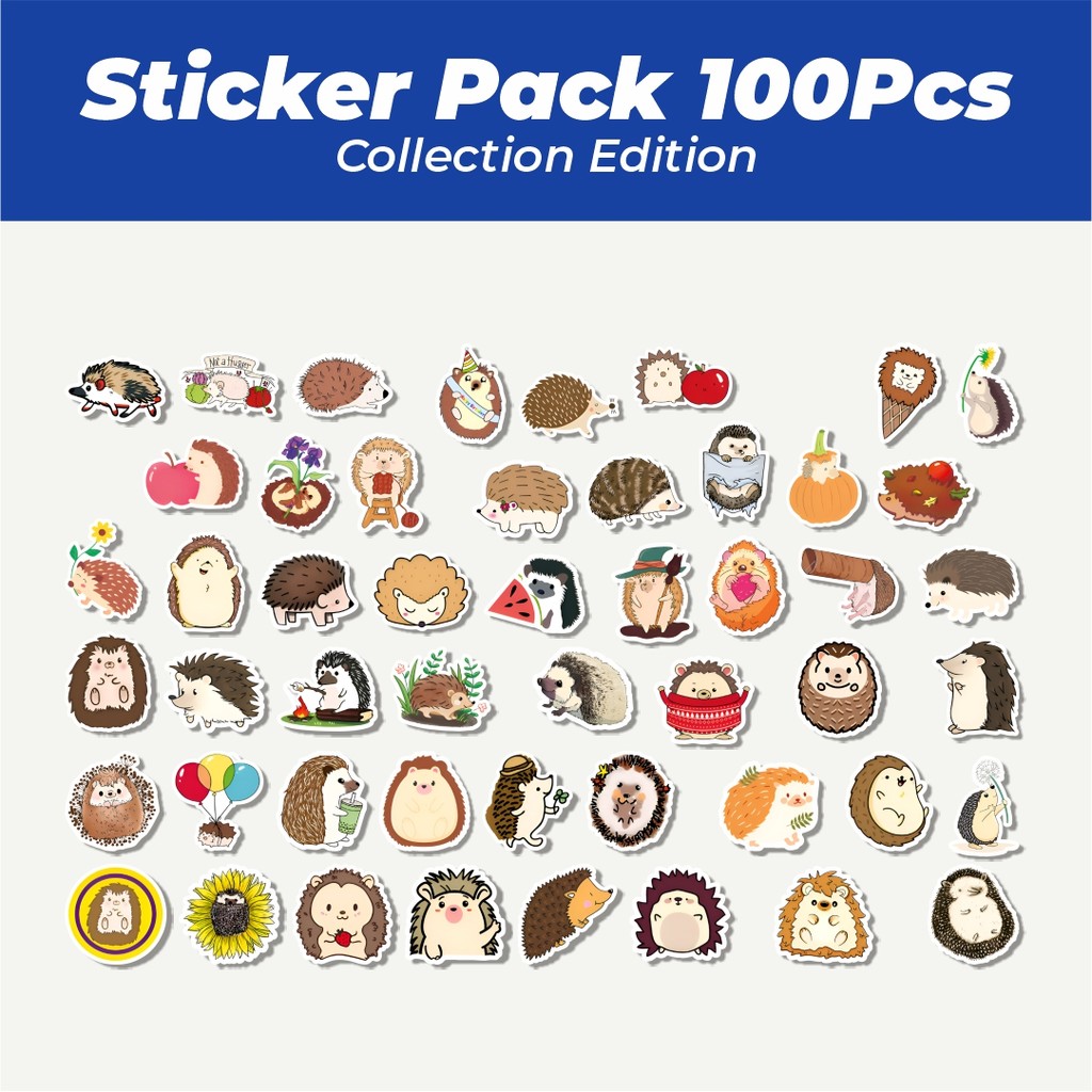 

Hot Stiker Hedgehog [Hewan Landak] Lucu Anti Air Stikers Berperekat Waterproof Sticker Decal Buat Motor Helm Buku Journal Koper Casing HP Laptop Botol Minum