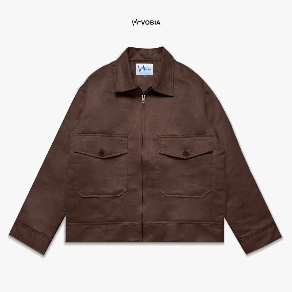 Vobia Work Jacket Obsidian Suede - Brown