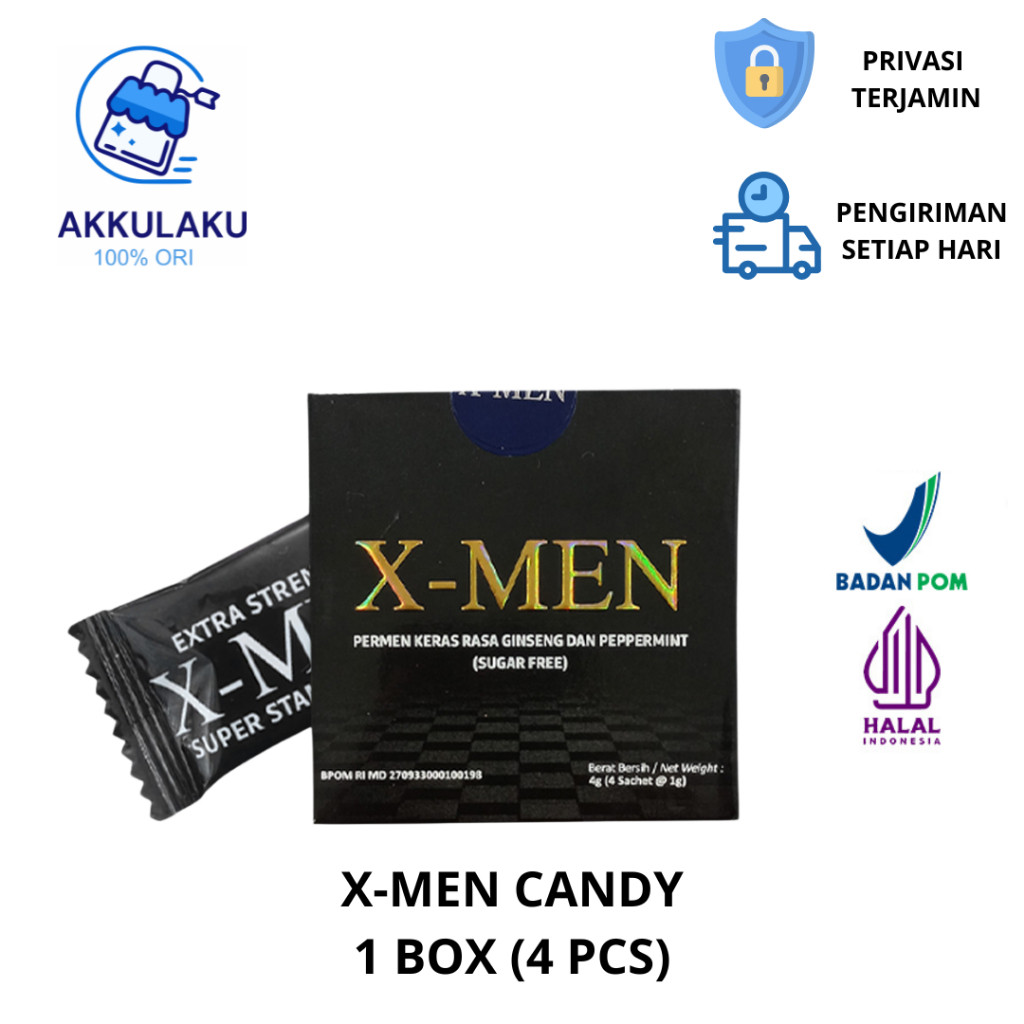 

rindangstore XMEN Permen Stamina Pria | X MEN Candy Original BPOM happy shopping
