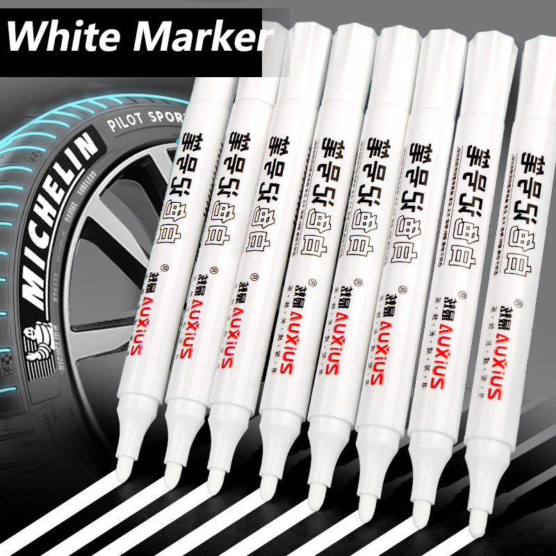 

1/3/5 Pcs White Marker Pens 2.0mm Oily Waterproof White Gel Pen DIY Graffiti Sketching Markers Stationery Wrting School Supplies