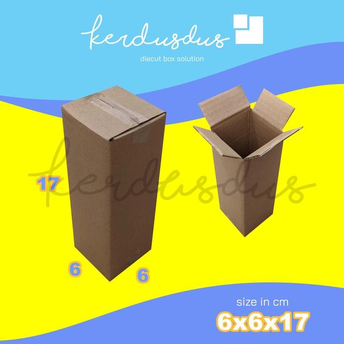 

6x6x17 cm kardus carton box karton kotak packing packaging POLOS SHEET
