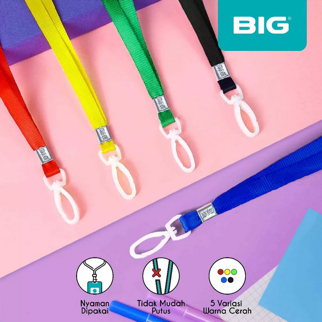 

10 PCS BIG TALI GANTUNGAN LANYARD ID CARD KAIT PLASTIK OA-1001 / TALI LANYARD NAME TAG KEBUTUHAN ATK ALAT TULIS KANTOR SEKOLAH KULIAH KAMPUS STATIONERY MURAH LENGKAP