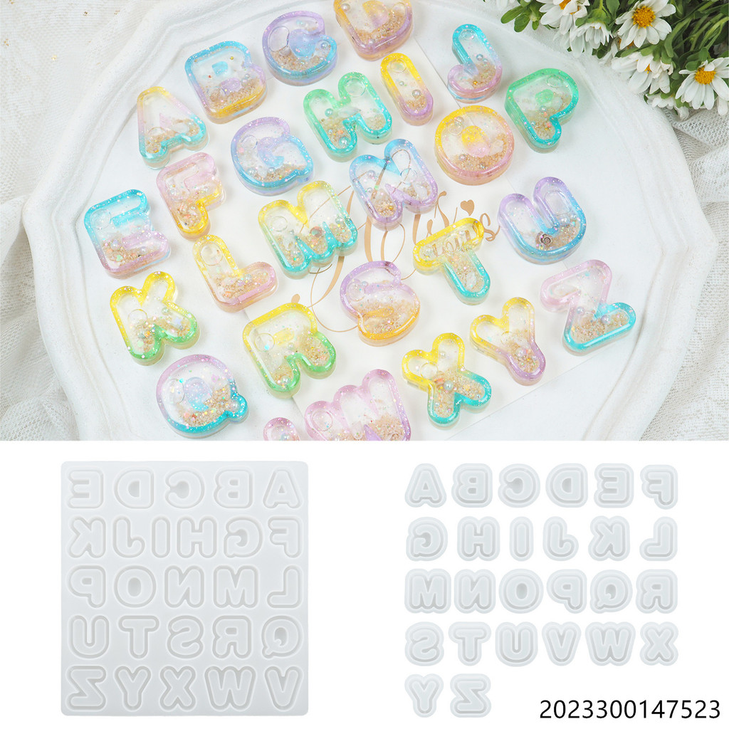 

DIY Resin Art Letter Silicone Mold Kids Toys Glitter Shaker Bag Charms Mold Resin Shaker Molds Creative Resin Art Craft DIY