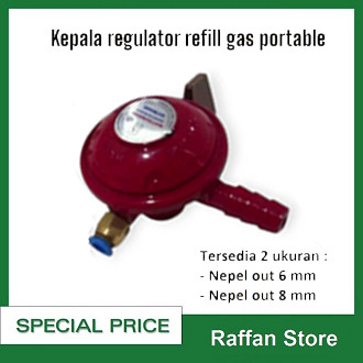 RSJ - Regulator Alat isi Ulang Gas Portable / Gas Kaleng