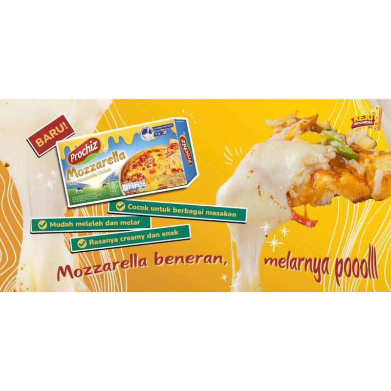 

GWP - Keju Prochiz Mozzarella 160 gr / keju cepat leleh
