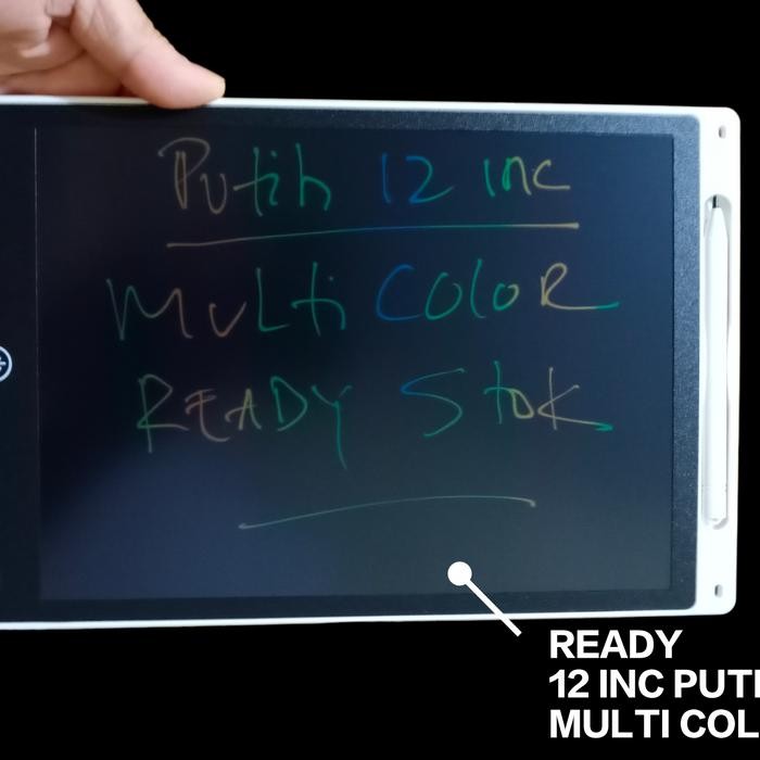 

ABADI 93 - TERMURAH LCD Writing Tablet Papan Tulis Untuk Anak DAN De - putih 12 inc