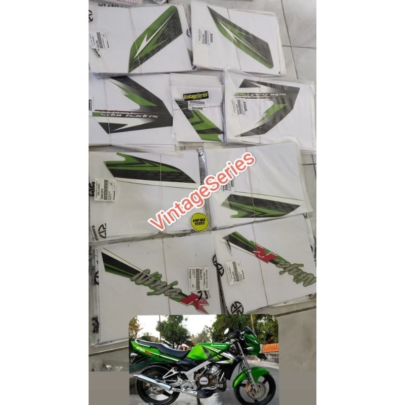 Striping Stiker Ninja R HIJAU 2013 2012 Original KAWASAKI KGP