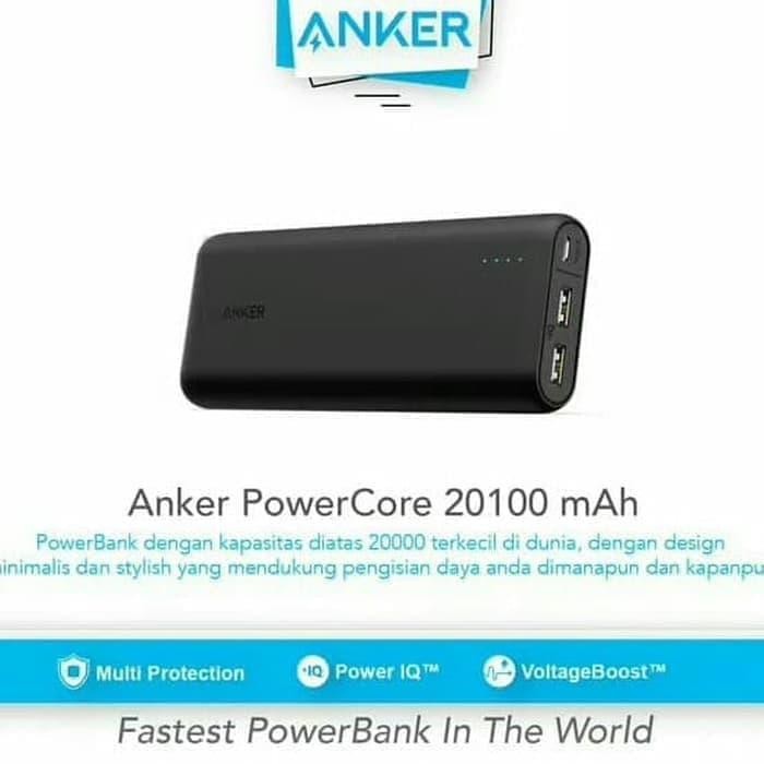TERBARU Anker PowerCore+ 20100 Power Bank 20100 MAH USB-C [ A1371611]