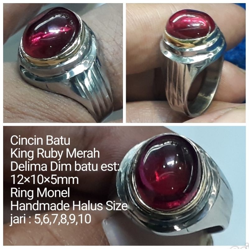 CINCIN BATU MERAH DELIMA ASLI BANGKOK