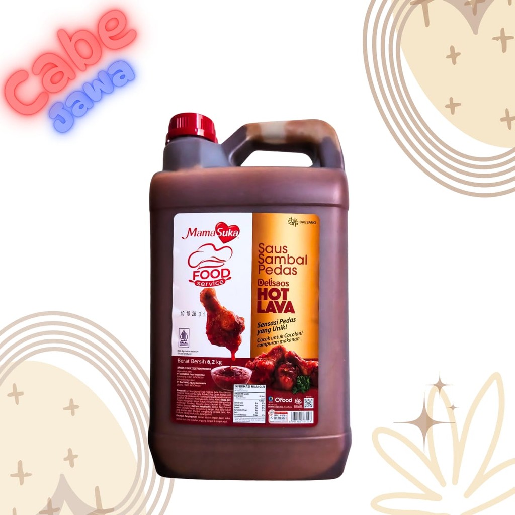 

Mamasuka Saus Hot Lava 6,2 kg