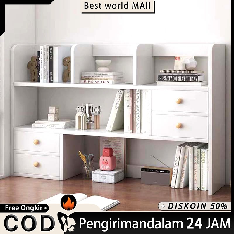 

BEST Rak Buku Desktop Rak Laci Desktop Rak Serbaguna Desktop Desk Organizer