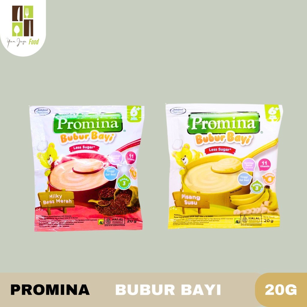 

Promina Bubur Bayi 6 + 20g - 1 PCS / Bubur Bayi Rasa Milky Beras Merah / Pisang Susu