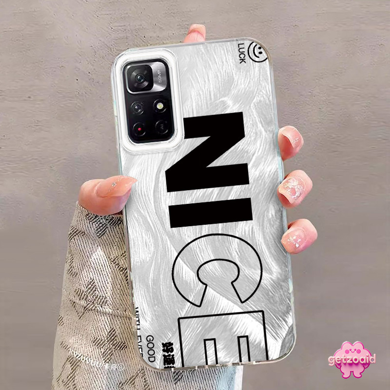 Casing Redmi Tag bagus IMD Hologram Feather Case Fashion Cocok untuk Redmi Note 9A 9I 12 9C 13 13C 9