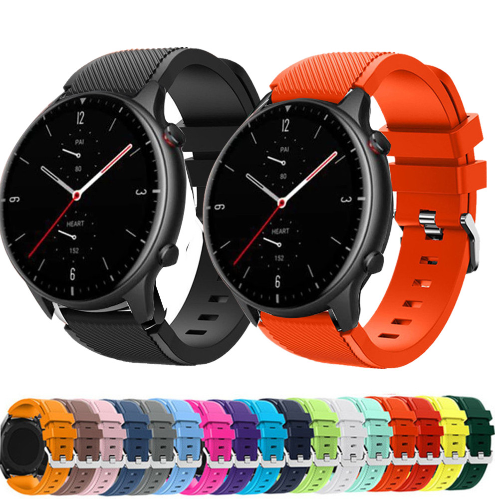 Silicone Watch Strap for Xiaomi Huami Amazfit GTR 2e GTR 4 3 Pro GTR2e Bracelet for Amazfit GTR 2e G