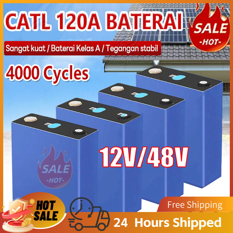 Lifepo4 UPS 12V/24V 200AH /120AH baru BMS Baterai litium CALB Lifepo4 3.2v UPS GRADE A 200Ah, set is