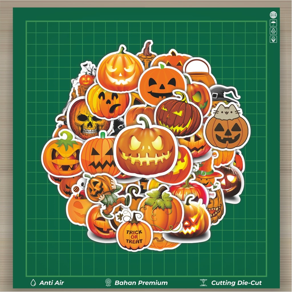 

HOT 50 PCS STIKER Stiker Halloween Series Character Pumpkins Stiker Fashion Cars Decal Dingin Kartu Album Custom Vinyl Anti Air- Sticker Aesthetic Buku Journal Koper Casing HP Tablet Laptop Helm Motor Botol Minum