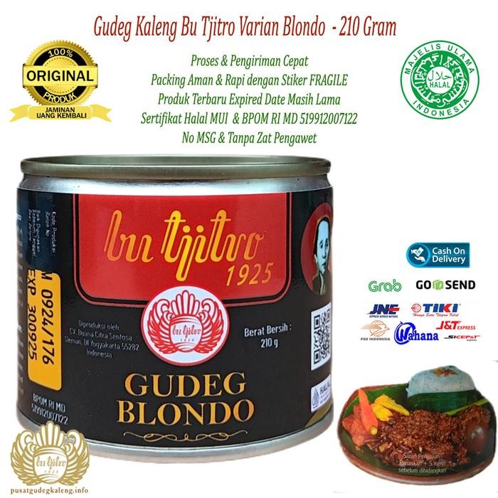 

[TERLARIS] Gudeg Kaleng Bu Tjitro Blondo[TERLARIS ]