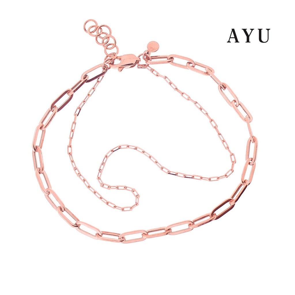 

Promo AYU Gelang Emas-Double Layer Paper Clip And Mini Paper Clip Chain 17k Rose Gold - 17k Rose Gold, 15-17 cm