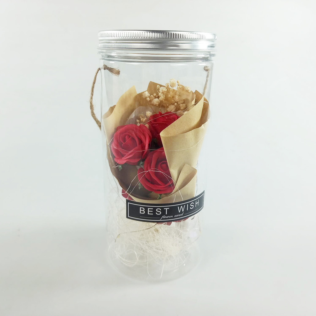 

BALONAR Lampu Bunga Mawar Dekorasi LED Eternal Flower Dome Glass - BL85