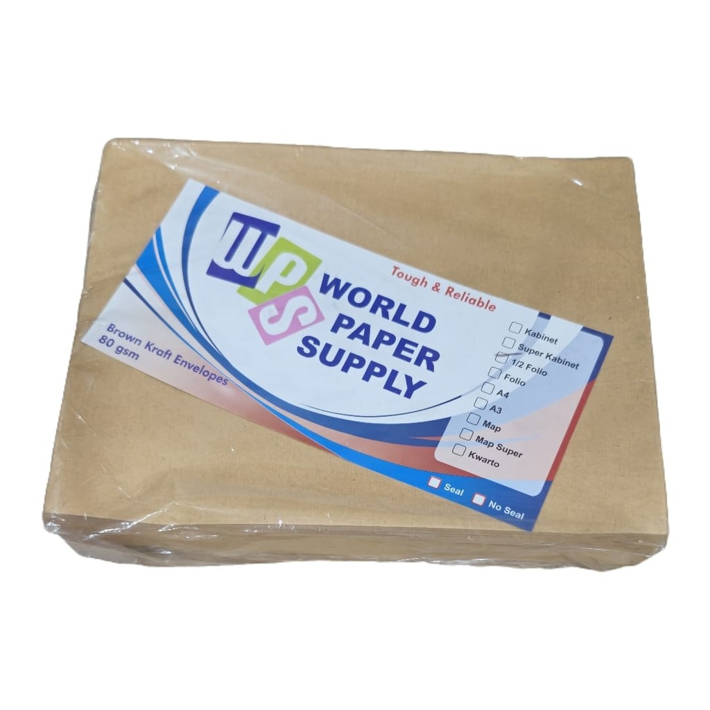 

WPS Amplop Samson Coklat 1/2 Folio Ukuran 19x25cm
