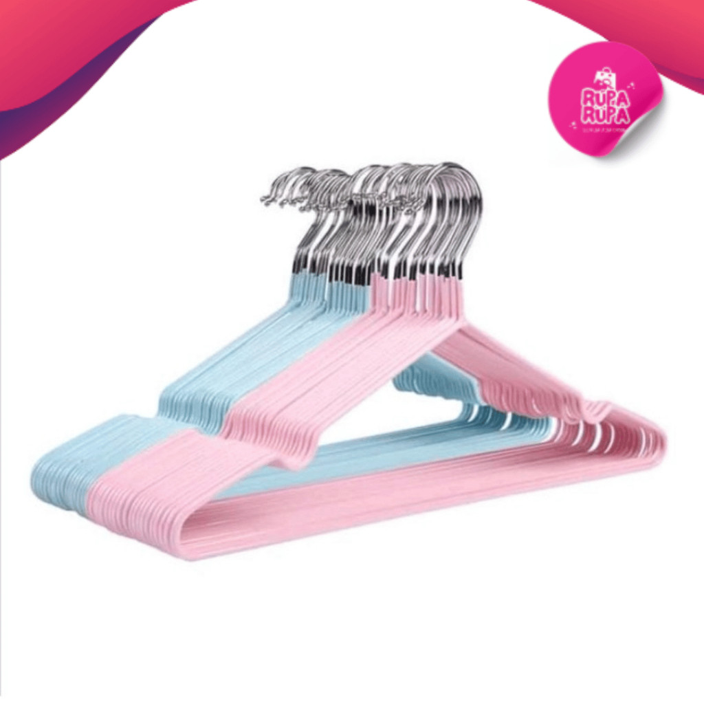 HANGER BAJU ISI 1 LUSIN / HANGER BAJU DEWASA STAINLESS TEBAL