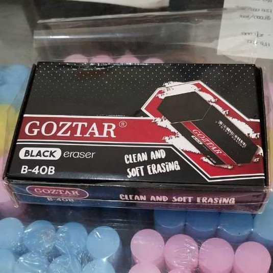 

(1 Pak Isi 40 Pcs) GROSIR Penghapus GOZTAR 4B B-40 / Penghapus Goztar B-40B B-40C (1 Pak Isi 40 Pcs)