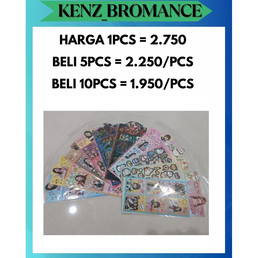 

KENZ STICKER STIKER 2D BLINK BLING MARVEL BLACKPINK MIXUE AVENGERS SPIDERMAN JENNIE ROSE LISA JISOO