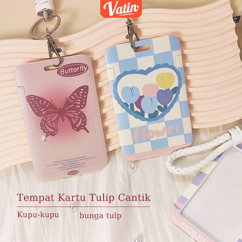 

CAHOL ID CARD HOLDER MOTIF KAWAII TEMPAT KARTU PHOTOCARD PHOTO CARD FLOWER