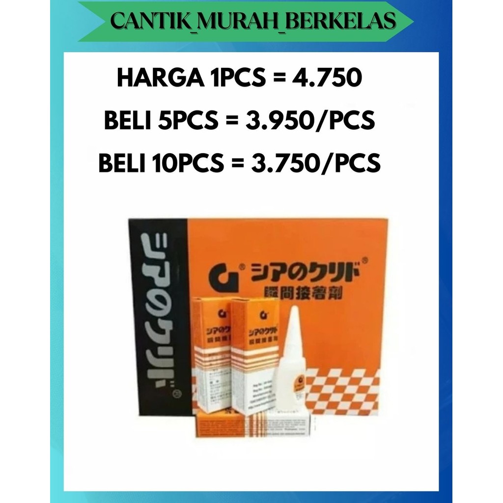 

CMB SUPER GLUE KOREA GLEE / LEM OILY CAIR PEREKAT KUAT ERAT ASLI MURAH SERBAGUNA MANTAP MURAH