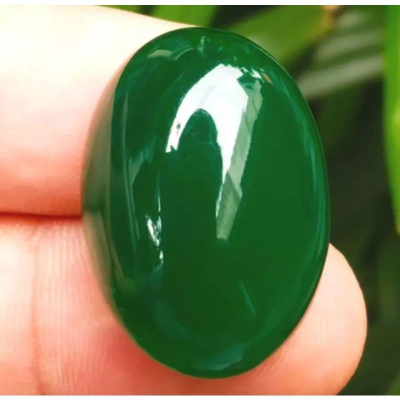 BATU AKIK ASLI GREEN CHALCEDONY HIJAU GARUT OHEN BODYGLASS JUMBO BACAN ORIGINAL