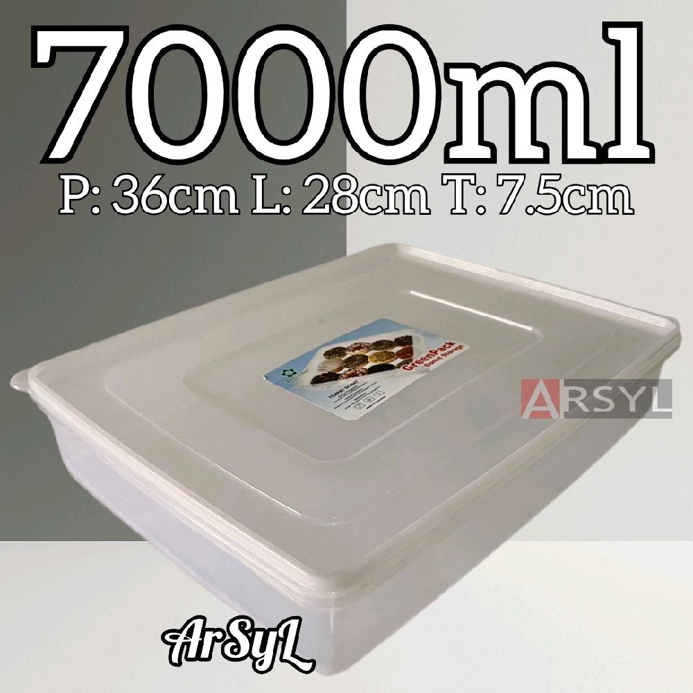 GreenLine Sealware Kotak Penyimpanan Plastik Tebal Serbaguna 7000ml