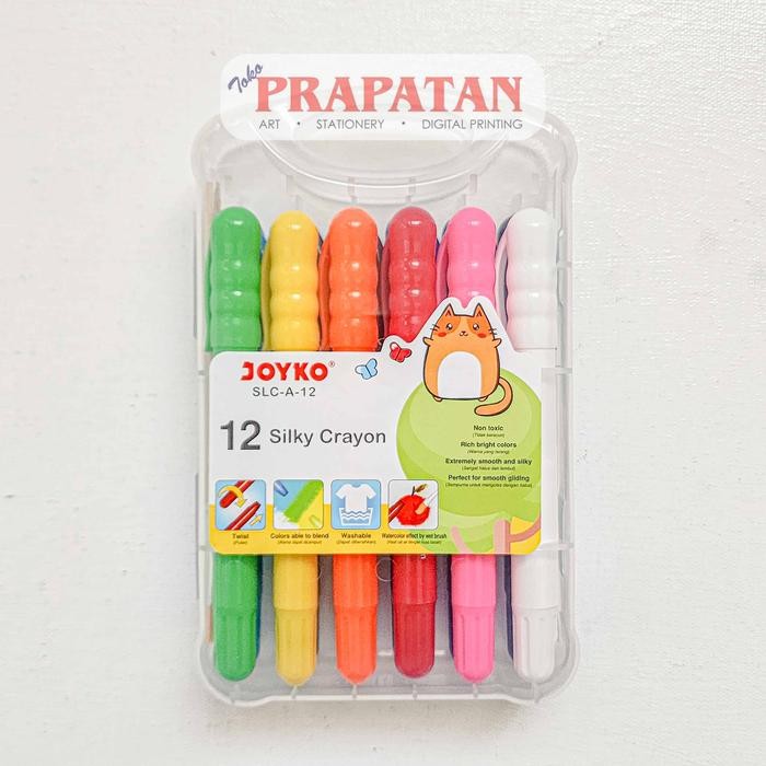 

Joyko Silky Crayon 12 Warna SLCA12 / Krayon Halus Joyko - 36C