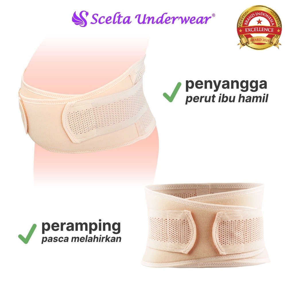 Scelta - Maternity Belt Corset Sabuk Penyangga Peramping Pengecil Pelangsing Perut Ibu Hamil Korset Sce 343